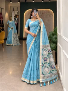 Cotton Zari Woven Saree