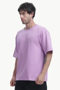 Oversized French Terry Cotton T-Shirt
