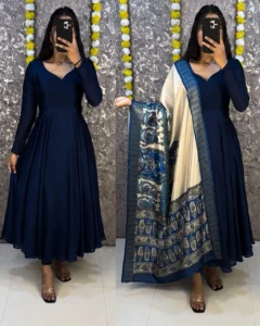 👸👑Launching beautiful plain vichithra anarkali with trending kalamkari dupatta👸👑