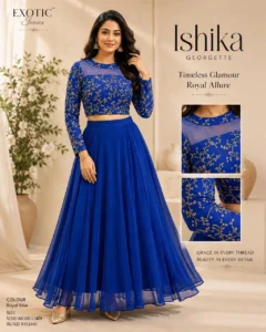 Georgette Embroidered Lehenga Set