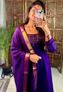 🌸🌸Kadhalar Dhinam Roja Outfit Recreation  Hand Work Gown with Duppata (New Colours Added)🌸🌸