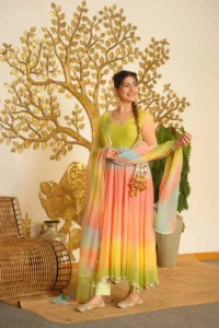 Elegant 3-Piece Anarkali Set