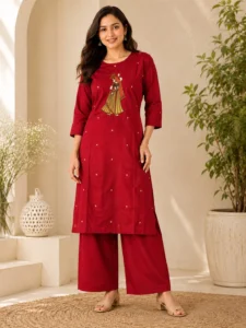 Dabu Cotton 2-Piece Co-ord Set - Premium
