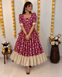 Kalamkari Silk Frock