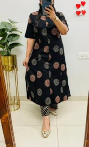 A-Line Kurti Co-Ords Set with Ankle Length Pant
