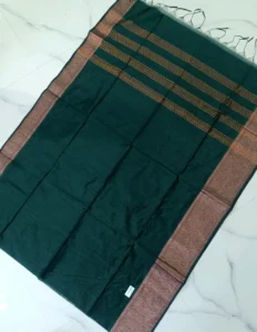 Slub Border Saree with Blouse