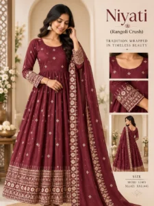 Rangoli Crush Anarkali Suit