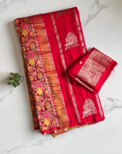 Khadi Crepe Silk Saree