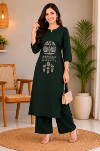 Women's Cotton Kurti Set
