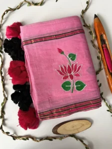 Mul Cotton Embroidered Saree