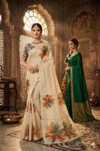 Digital Tissue Sarees with Blouse