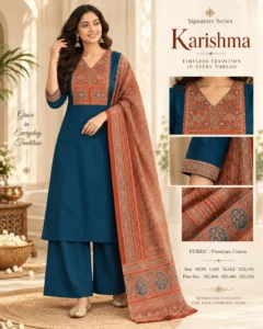 Cotton Ajrakh Print Kurta Set