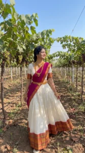 Mul Cotton Zari Woven Lehenga Set