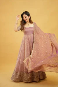Mayuri Mauve Anarkali with Dupatta